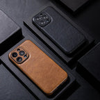 Phone Case Genuine Leather Shockproof Core & Soft Grip