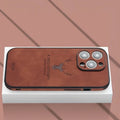 Phone Case Genuine Suede Shock-Absorbing Silicone Raised Camera Edge