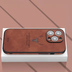 Phone Case Genuine Suede Shock-Absorbing Silicone Raised Camera Edge