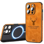Phone Case Genuine Suede Shock-Absorbing Silicone Raised Camera Edge
