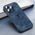 Phone Case Genuine Suede Shock-Absorbing Silicone Raised Camera Edge