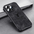 Phone Case Genuine Suede Shock-Absorbing Silicone Raised Camera Edge