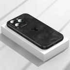 Phone Case Genuine Suede Shock-Absorbing Silicone Raised Camera Edge