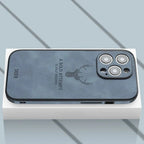 Phone Case Genuine Suede Shock-Absorbing Silicone Raised Camera Edge