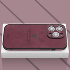 Phone Case Genuine Suede Shock-Absorbing Silicone Raised Camera Edge