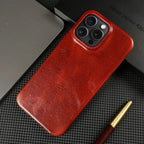 Phone Case Hand-Finished Cowhide Leather & Secure Grip