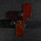Phone Case Hand-Finished Cowhide Leather & Secure Grip