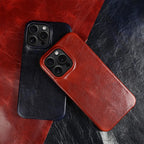 Phone Case Hand-Finished Cowhide Leather & Secure Grip