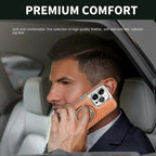Phone Case Leather Foldable Kickstand & Magnetic Ring