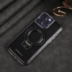 Phone Case Leather Foldable Kickstand & Magnetic Ring