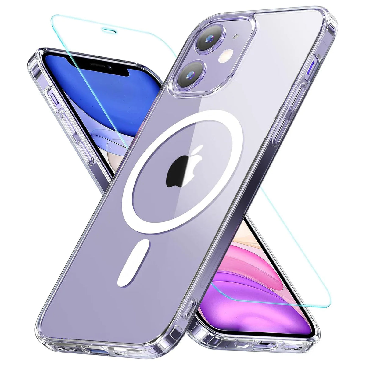Phone Case MagSafe Compatible Shockproof Tempered Glass