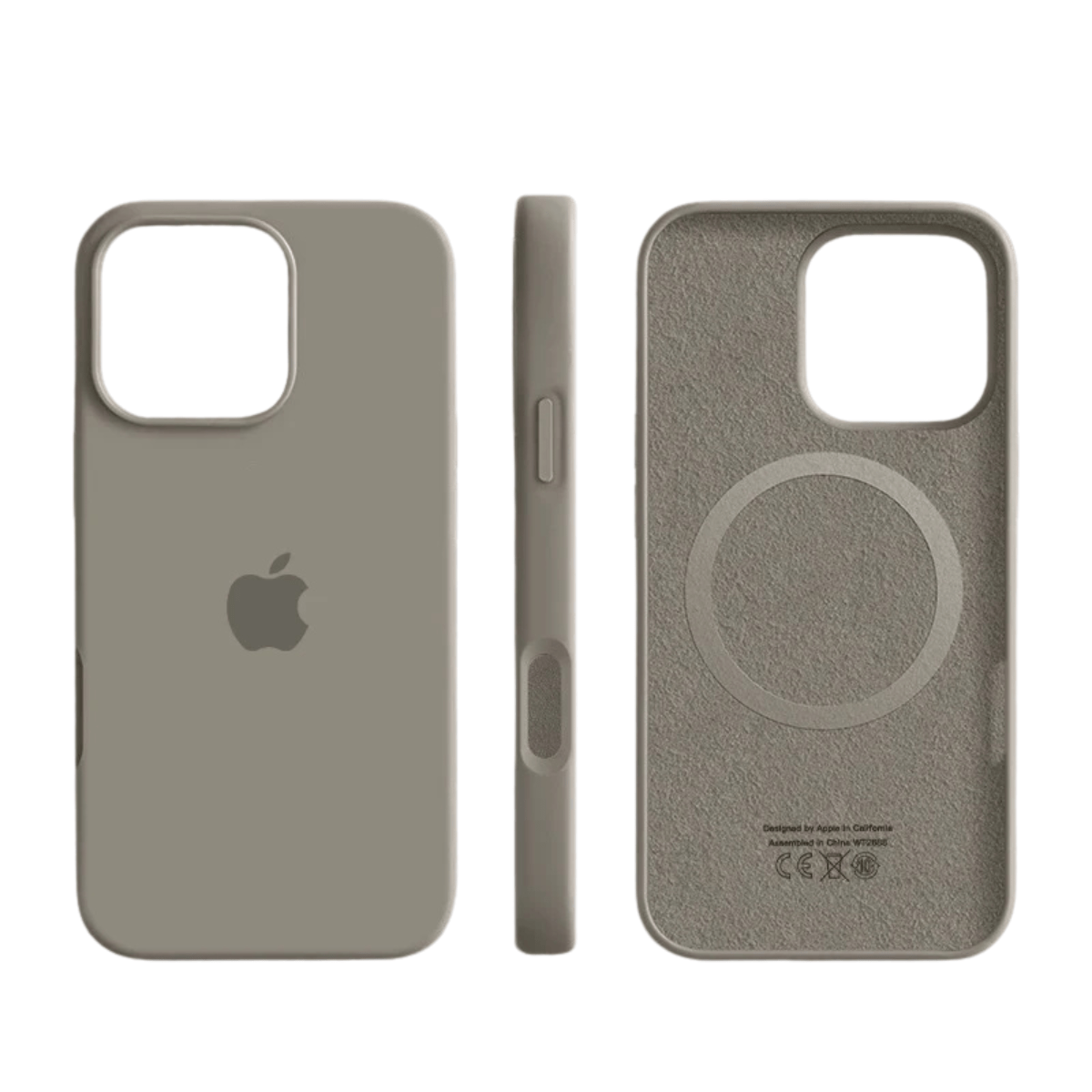 Phone Case MagSafe Compatible Slim Silicone Microfiber Interior