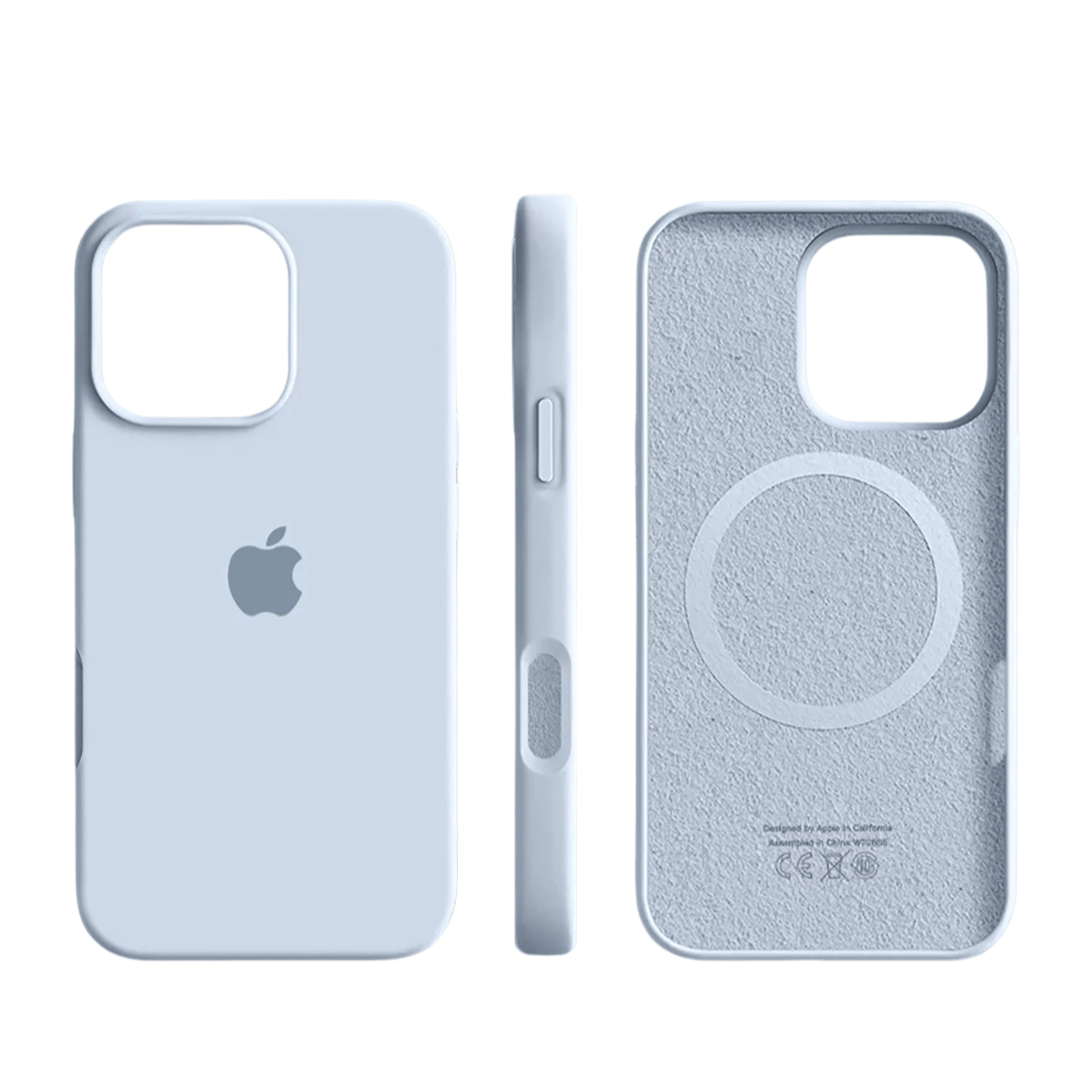Phone Case MagSafe Compatible Slim Silicone Microfiber Interior