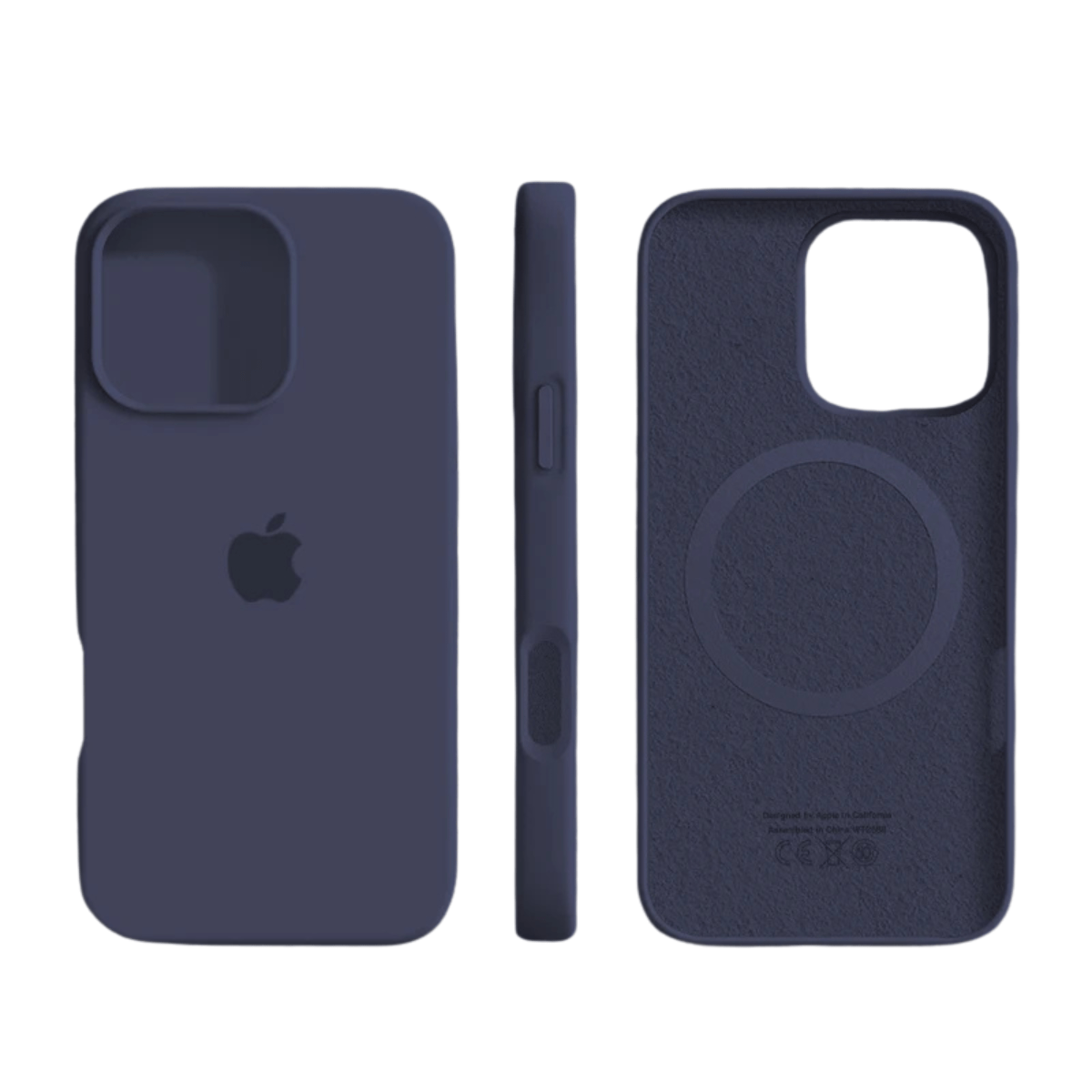 Phone Case MagSafe Compatible Slim Silicone Microfiber Interior