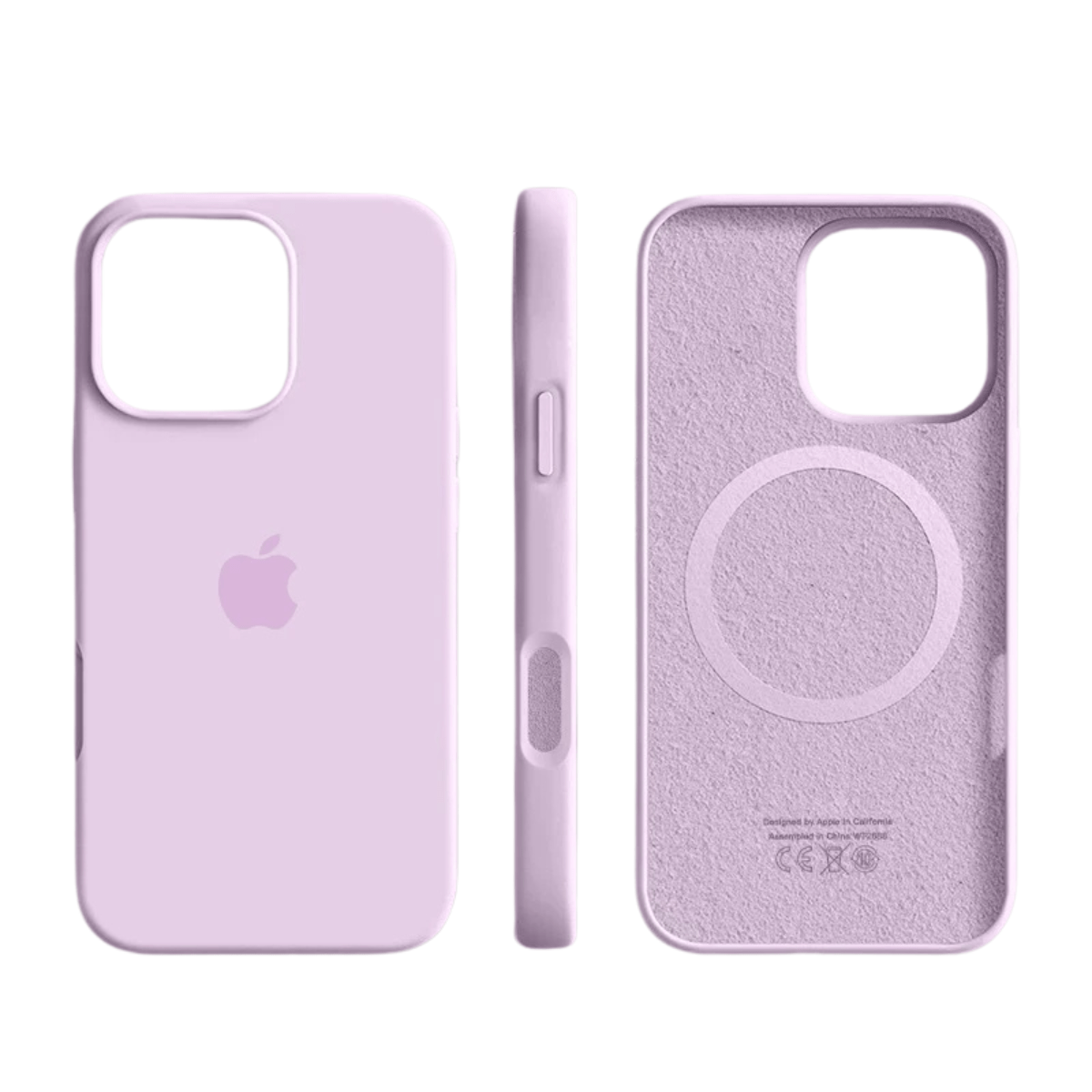 Phone Case MagSafe Compatible Slim Silicone Microfiber Interior