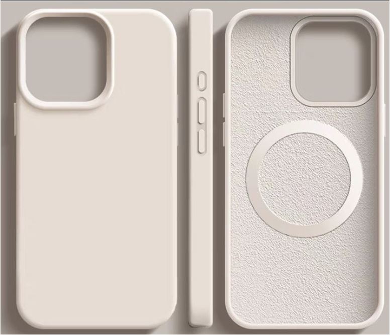 Phone Case MagSafe Compatible Slim Silicone Microfiber Interior