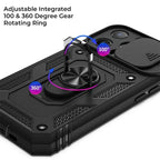 Phone Case Magnetic Kickstand & Sliding Camera Cover