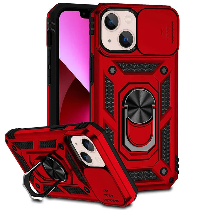 Phone Case Magnetic Kickstand & Sliding Camera Cover