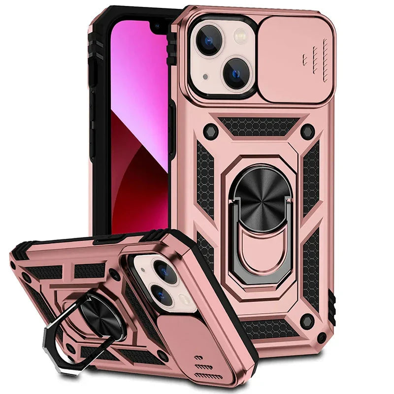 Phone Case Magnetic Kickstand & Sliding Camera Cover