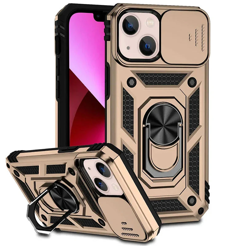 Phone Case Magnetic Kickstand & Sliding Camera Cover