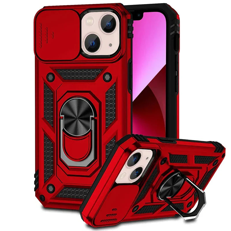 Phone Case Magnetic Kickstand & Sliding Camera Cover