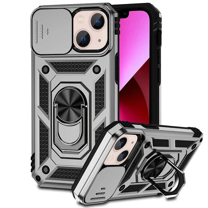 Phone Case Magnetic Kickstand & Sliding Camera Cover