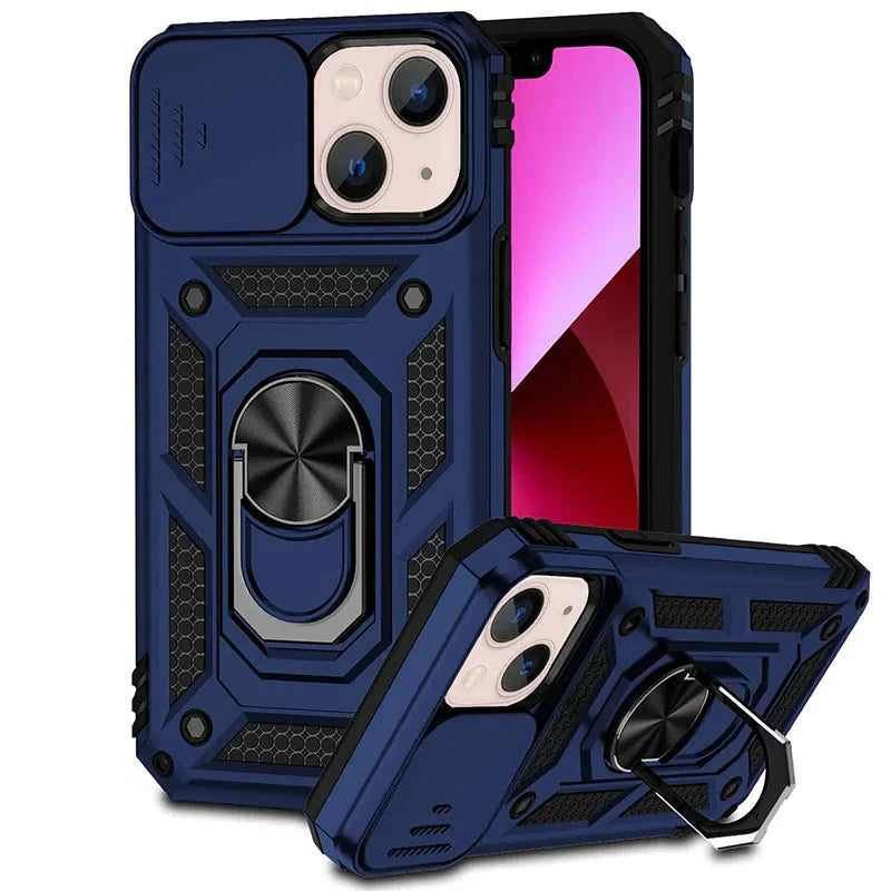 Phone Case Magnetic Kickstand & Sliding Camera Cover