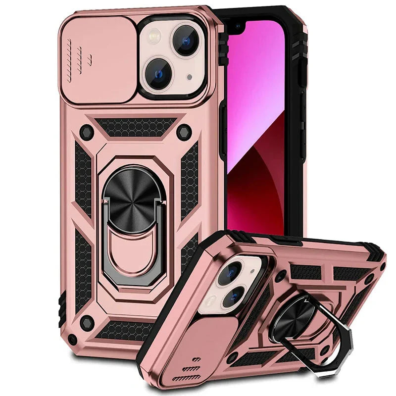 Phone Case Magnetic Kickstand & Sliding Camera Cover