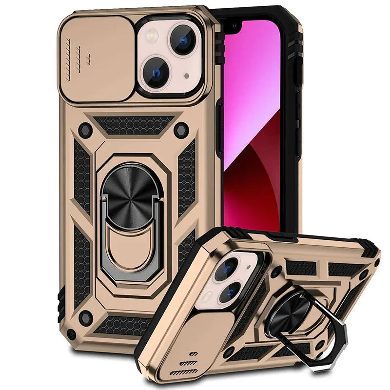 Phone Case Magnetic Kickstand & Sliding Camera Cover
