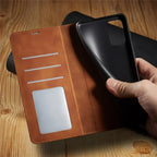 Phone Case Magnetic Leather Card Slots & Cash Pocket