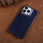Phone Case Oil-Wax Leather Shock-Absorbing & MagSafe Compatible