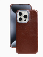 Phone Case Oil-Wax Leather Shock-Absorbing & MagSafe Compatible