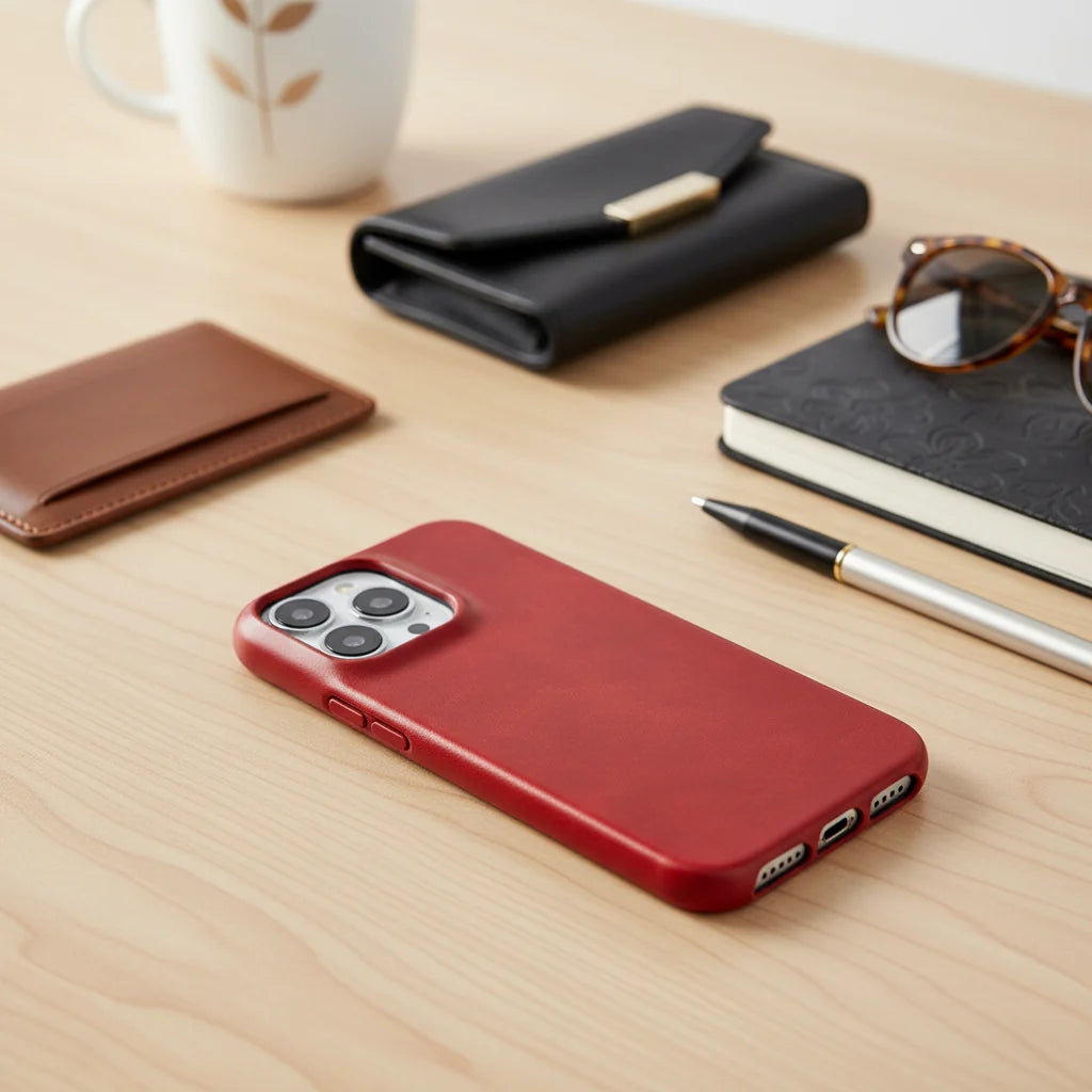 Phone Case Oil-Wax Leather Shock-Absorbing & MagSafe Compatible