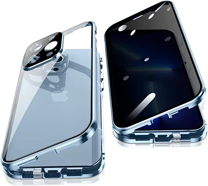 Phone Case Tempered Glass Front & Back Privacy Screen