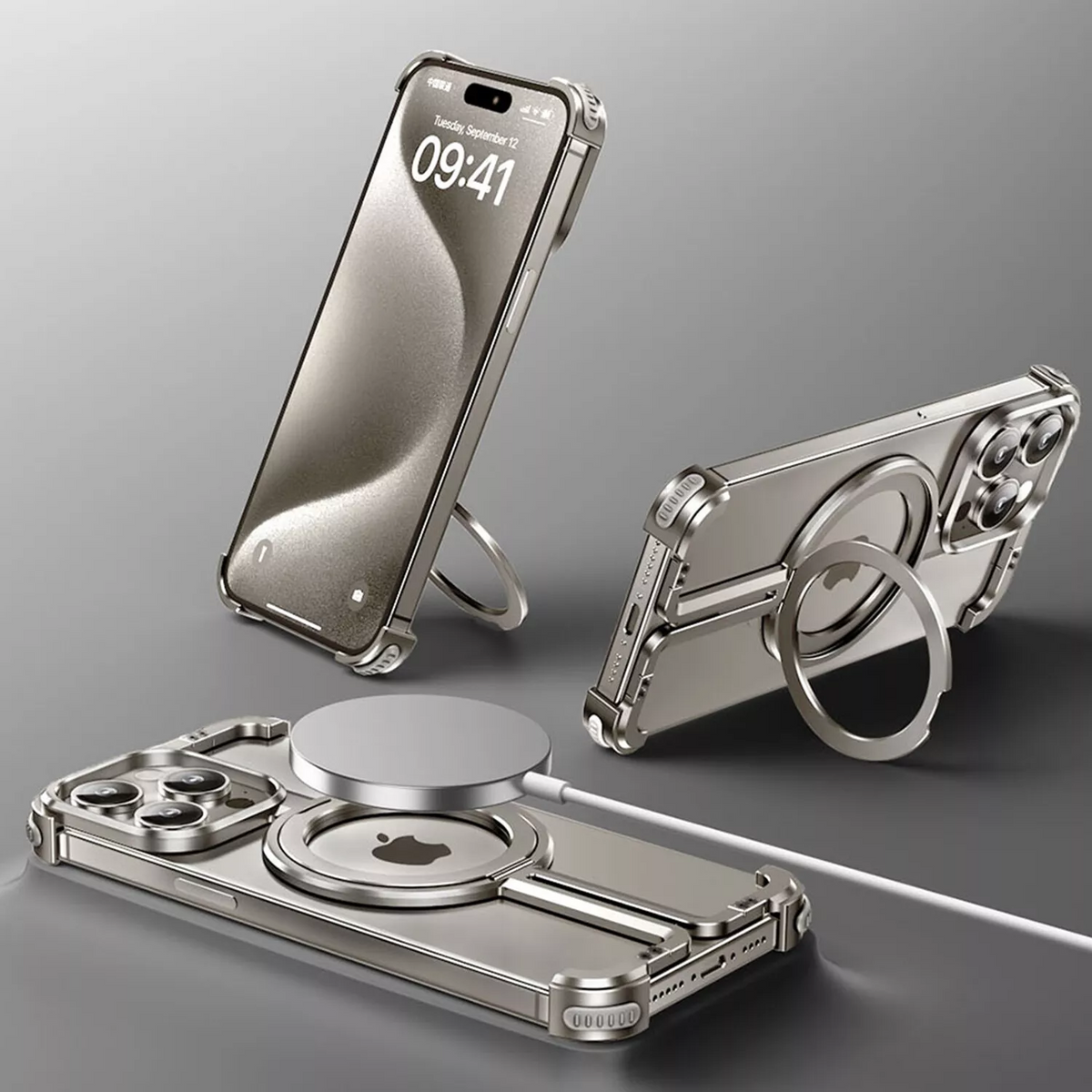 Phone Case Ultra Slim Aluminum Alloy MagSafe Compatible