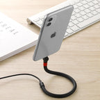 Phone Charging Cable 3-in-1 Fast Charging & Adjustable Stand