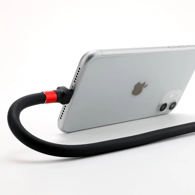 Phone Charging Cable Foldable Stand Multi-Connector 2.4A
