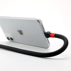Phone Charging Cable Foldable Stand Multi-Connector 2.4A