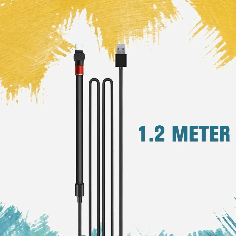 Phone Charging Cable Foldable Stand Multi-Connector 2.4A