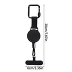 Phone Holder Anti-Theft Retractable Steel Tether & Belt Clip