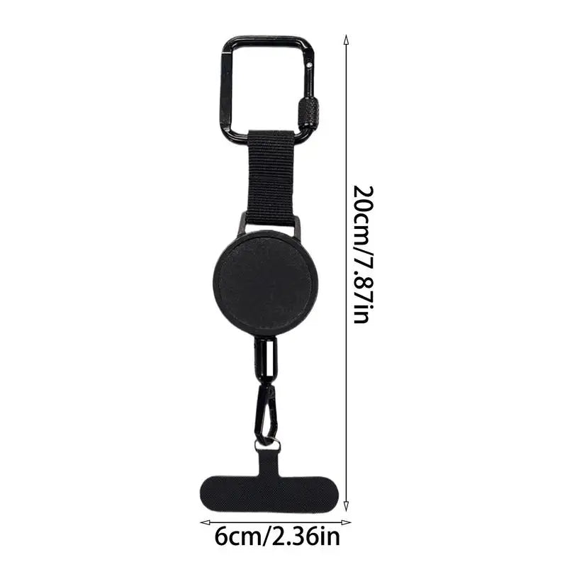 Phone Holder Anti-Theft Retractable Steel Tether & Belt Clip
