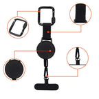 Phone Holder Anti-Theft Retractable Steel Tether & Belt Clip