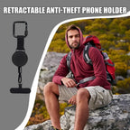Phone Holder Anti-Theft Retractable Steel Tether & Belt Clip