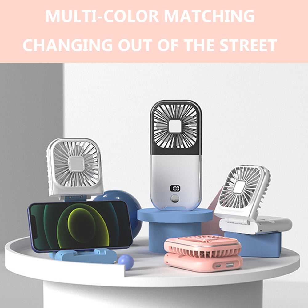 Phone Holder Cooling Fan Rechargeable 3000mAh