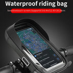 Phone Holder Handlebar Mount Waterproof 360-Degree Fits 4.5-6.4 Inch
