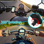 Phone Holder Handlebar Mount Waterproof 360-Degree Fits 4.5-6.4 Inch