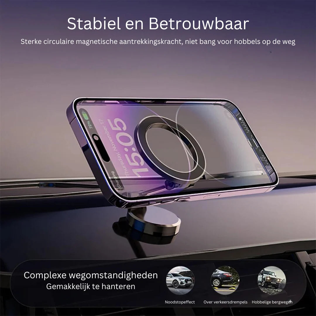 Phone Holder Magnetic Metal Base Adjustable Angle 2-Pack