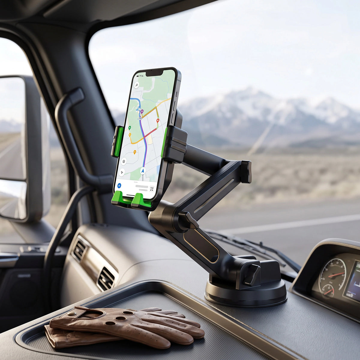 Phone Mount Long-Reach 16.9-Inch Gel Suction