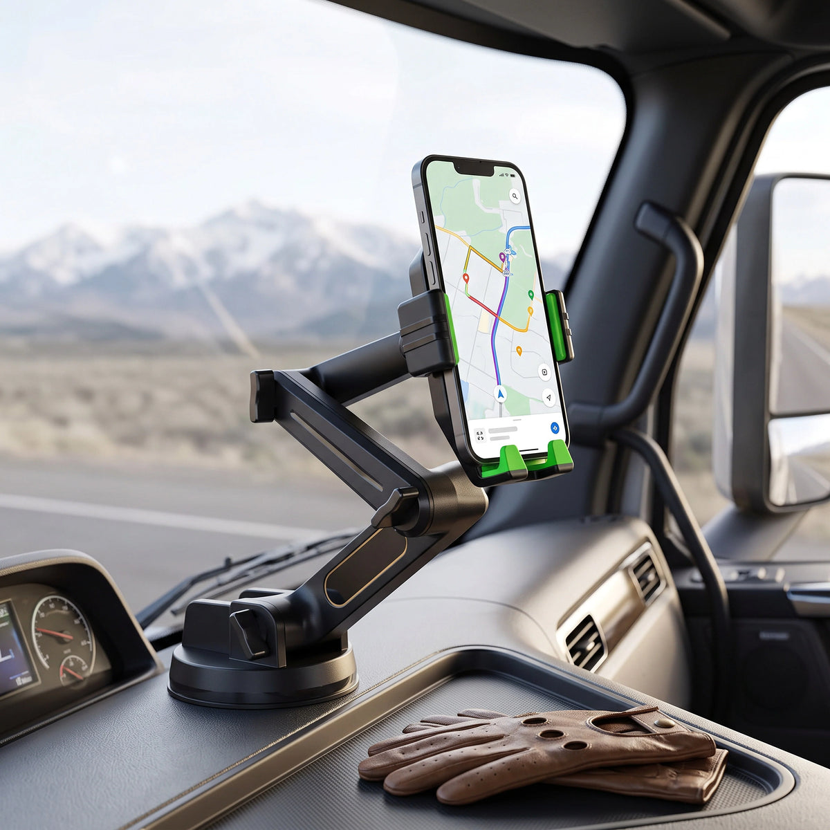 Phone Mount Long-Reach 16.9-Inch Gel Suction