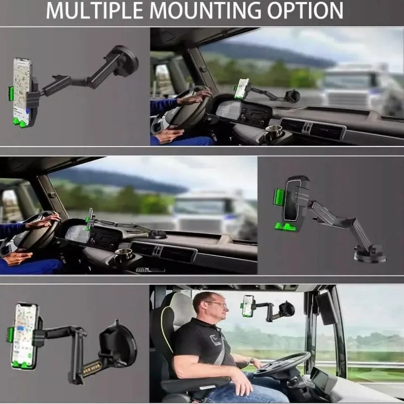 Phone Mount Long-Reach 16.9-Inch Gel Suction